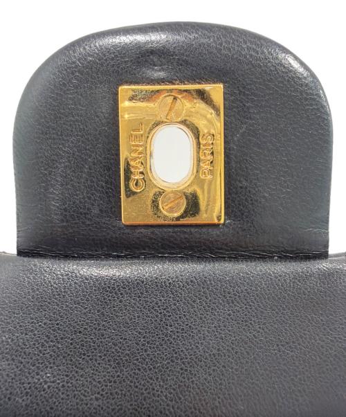 CHANEL（シャネル）CHANEL (シャネル) マトラッセ25/Wフラップチェーンショルダーバッグ ブラック サイズ:25の古着・服飾アイテム