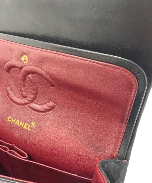 CHANEL（シャネル）CHANEL (シャネル) マトラッセ25/Wフラップチェーンショルダーバッグ ブラック サイズ:25の古着・服飾アイテム