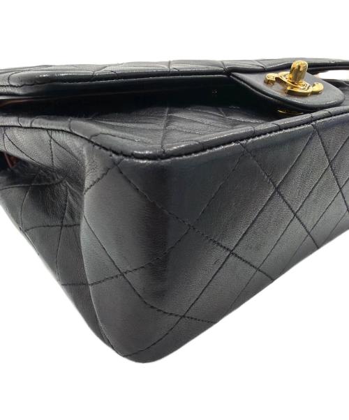 CHANEL（シャネル）CHANEL (シャネル) マトラッセ25/Wフラップチェーンショルダーバッグ ブラック サイズ:25の古着・服飾アイテム