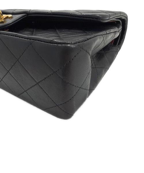 CHANEL（シャネル）CHANEL (シャネル) マトラッセ25/Wフラップチェーンショルダーバッグ ブラック サイズ:25の古着・服飾アイテム