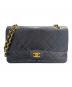 CHANEL（シャネル）の古着「マトラッセ25/Wフラップチェーンショルダーバッグ」｜ブラック