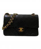 CHANELシャネル）の古着「マトラッセ23/Wフラップチェーンショルダーバッグ」｜ブラック