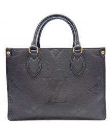 LOUIS VUITTON（ルイ ヴィトン）の古着「オンザゴーPM　モノグラム・アンプラント」｜ノワール