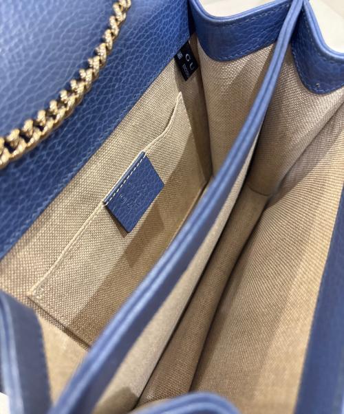 GUCCI（グッチ）GUCCI (グッチ) インターロッキングショルダーバッグ ブルー サイズ:-の古着・服飾アイテム