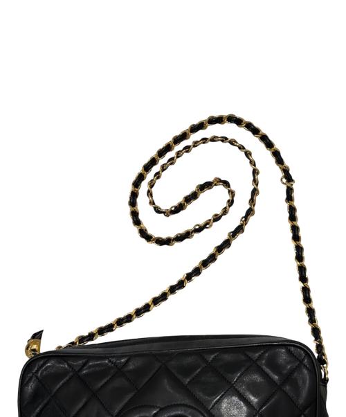 CHANEL（シャネル）CHANEL (シャネル) タッセルチェーンショルダーバッグ ブラックの古着・服飾アイテム