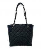 CHANELシャネル）の古着「PSTトートバッグ」｜ブラック