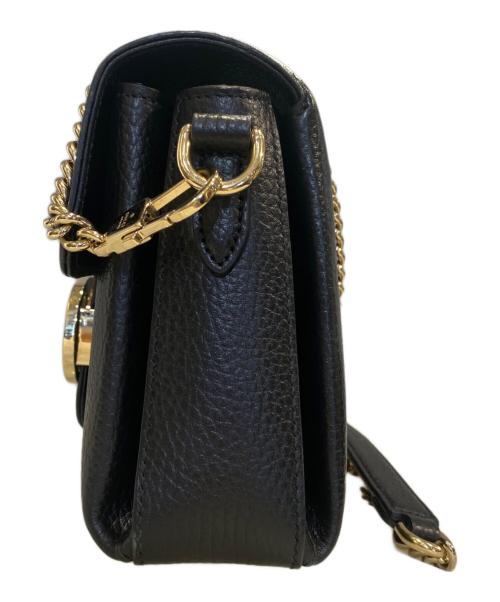 GUCCI（グッチ）GUCCI (グッチ) GUCCI インターロッキングG チェーンショルダーバッグ  ブラックの古着・服飾アイテム