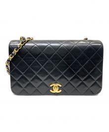 CHANEL（シャネル）の古着「シングルフラップショルダーバッグ」｜ブラック