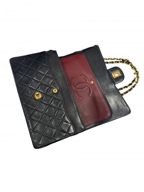 CHANEL（シャネル）CHANEL (シャネル) Wフラップマトラッセ25 ブラック サイズ:25の古着・服飾アイテム
