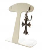 CHROME HEARTSクロムハーツ）の古着「Tiny CH Cross Hoop Earrings/タイニーCHクロスフープピアス」