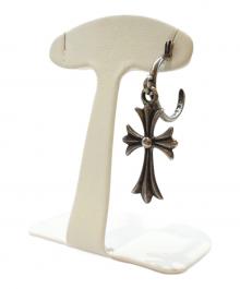 CHROME HEARTS（クロムハーツ）の古着「Tiny CH Cross Hoop Earrings/タイニーCHクロスフープピアス」