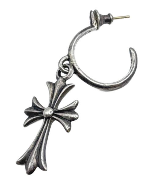 CHROME HEARTS（クロムハーツ）CHROME HEARTS (クロムハーツ) Tiny CH Cross Hoop Earrings/タイニーCHクロスフープピアスの古着・服飾アイテム
