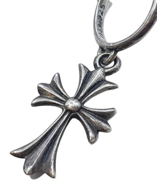 CHROME HEARTS（クロムハーツ）CHROME HEARTS (クロムハーツ) Tiny CH Cross Hoop Earrings/タイニーCHクロスフープピアスの古着・服飾アイテム
