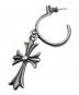 CHROME HEARTS (クロムハーツ) Tiny CH Cross Hoop Earrings/タイニーCHクロスフープピアス：170000円
