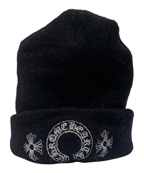 CHROME HEARTS（クロムハーツ）CHROME HEARTS (クロムハーツ) CHプラス ホースシューロゴ ビーニー ブラック サイズ:OSの古着・服飾アイテム