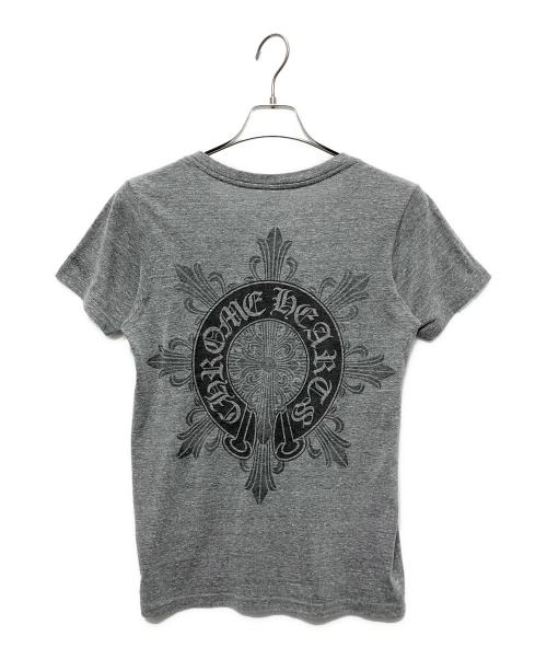 CHROME HEARTS（クロムハーツ）CHROME HEARTS (クロムハーツ) VネックTシャツ グレー サイズ:Mの古着・服飾アイテム