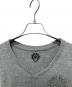 中古・古着 CHROME HEARTS (クロムハーツ) VネックTシャツ グレー サイズ:M：55000円