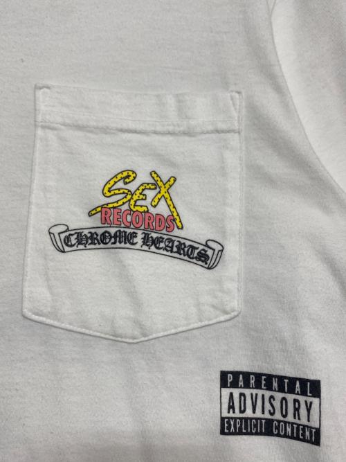 CHROME HEARTS（クロムハーツ）CHROME HEARTS (クロムハーツ) Sex Records 2018 Tee ホワイト サイズ:Sの古着・服飾アイテム