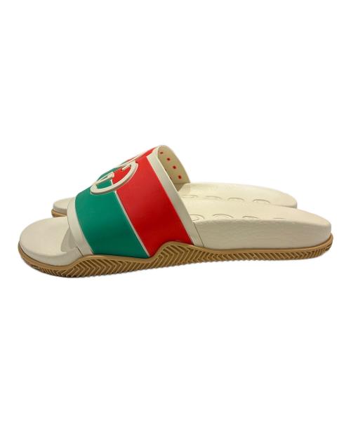 GUCCI（グッチ）GUCCI (グッチ) Interlocking G Rubber Slide Sandals/インターロッキングG ラバースライド サンダル/655461 ベージュ サイズ:37の古着・服飾アイテム