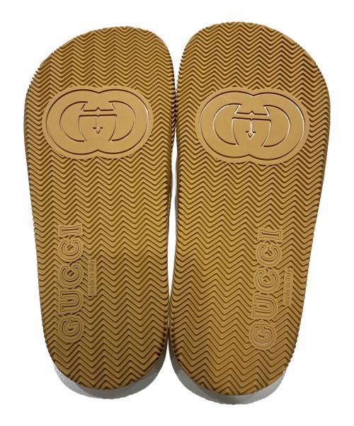 GUCCI（グッチ）GUCCI (グッチ) Interlocking G Rubber Slide Sandals/インターロッキングG ラバースライド サンダル/655461 ベージュ サイズ:37の古着・服飾アイテム