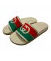 GUCCI（グッチ）の古着「Interlocking G Rubber Slide Sandals/インターロッキングG ラバースライド サンダル/655461」｜ベージュ