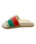 GUCCI (グッチ) Interlocking G Rubber Slide Sandals/インターロッキングG ラバースライド サンダル/655461 ベージュ サイズ:37：50000円