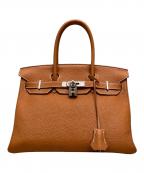HERMESエルメス）の古着「Birkin 30/バーキン30/シルバー金具/トゴ/ゴールド/□P刻印2012年製」｜ゴールド×シルバー金具