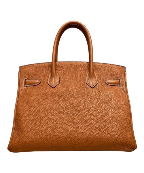 HERMES（エルメス）HERMES (エルメス) Birkin 30/バーキン30/シルバー金具/トゴ/ゴールド/□P刻印2012年製 ゴールド×シルバー金具 サイズ:30の古着・服飾アイテム