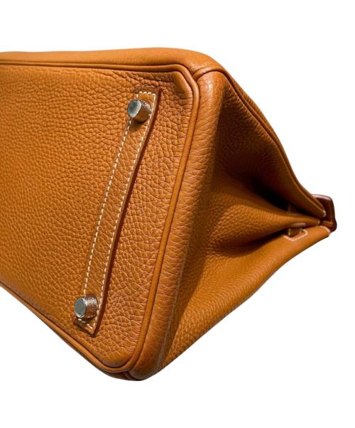 HERMES（エルメス）HERMES (エルメス) Birkin 30/バーキン30/シルバー金具/トゴ/ゴールド/□P刻印2012年製 ゴールド×シルバー金具 サイズ:30の古着・服飾アイテム