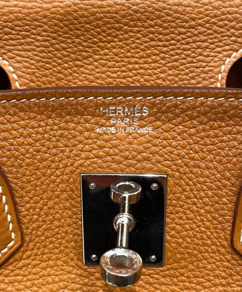 HERMES（エルメス）HERMES (エルメス) Birkin 30/バーキン30/シルバー金具/トゴ/ゴールド/□P刻印2012年製 ゴールド×シルバー金具 サイズ:30の古着・服飾アイテム