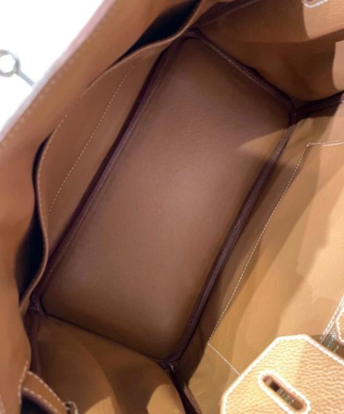HERMES（エルメス）HERMES (エルメス) Birkin 30/バーキン30/シルバー金具/トゴ/ゴールド/□P刻印2012年製 ゴールド×シルバー金具 サイズ:30の古着・服飾アイテム