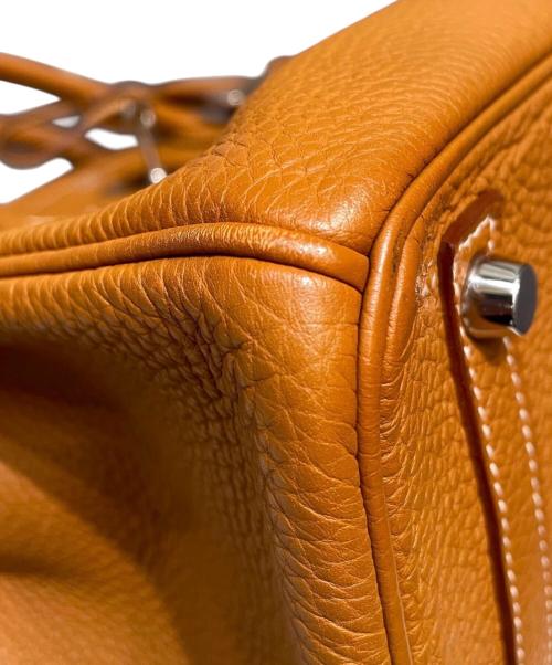 HERMES（エルメス）HERMES (エルメス) Birkin 30/バーキン30/シルバー金具/トゴ/ゴールド/□P刻印2012年製 ゴールド×シルバー金具 サイズ:30の古着・服飾アイテム