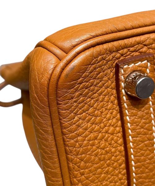 HERMES（エルメス）HERMES (エルメス) Birkin 30/バーキン30/シルバー金具/トゴ/ゴールド/□P刻印2012年製 ゴールド×シルバー金具 サイズ:30の古着・服飾アイテム