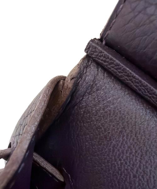 HERMES（エルメス）HERMES (エルメス) バーキン35/シルバー金具/トリヨンクレマンス/□R刻印/ブラック/ハンドバッグ パープル系 サイズ:35の古着・服飾アイテム