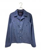 LOUIS VUITTONルイ ヴィトン）の古着「LV Embellished Denim Shirt/LVエンベリッシュドデニムシャツ/RM251MM RBA HSS05W」｜インディゴ