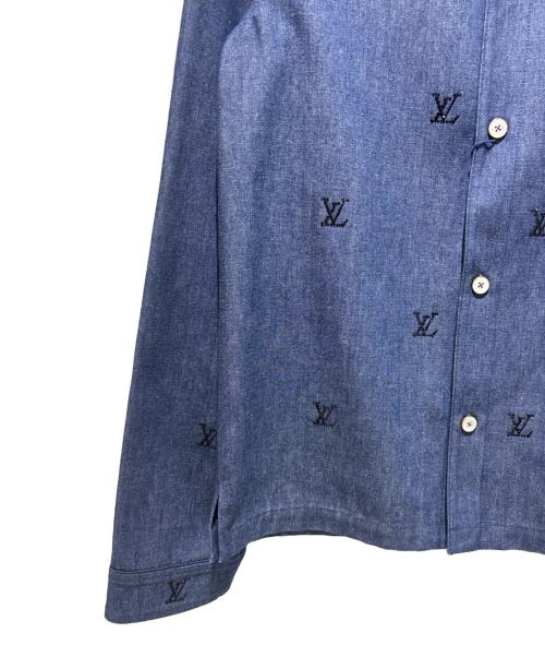 LOUIS VUITTON（ルイ ヴィトン）LOUIS VUITTON (ルイ ヴィトン) LV Embellished Denim Shirt/LVエンベリッシュドデニムシャツ/RM251MM RBA HSS05W インディゴ サイズ:Sの古着・服飾アイテム
