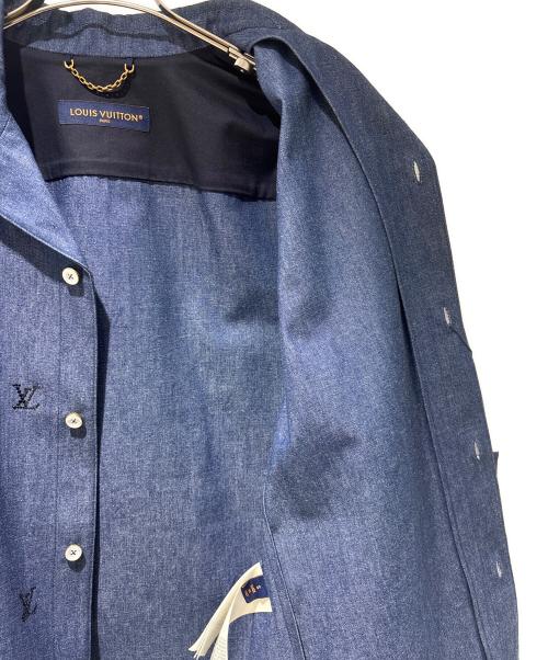 LOUIS VUITTON（ルイ ヴィトン）LOUIS VUITTON (ルイ ヴィトン) LV Embellished Denim Shirt/LVエンベリッシュドデニムシャツ/RM251MM RBA HSS05W インディゴ サイズ:Sの古着・服飾アイテム