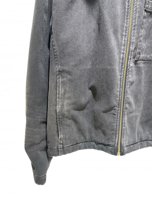 LOUIS VUITTON（ルイ ヴィトン）LOUIS VUITTON (ルイ ヴィトン) Vintage-finish denim and fur jacket/ヴィンテージ加工デニムファージャケット/RM241M CCUHQA05 ブラック サイズ:50の古着・服飾アイテム
