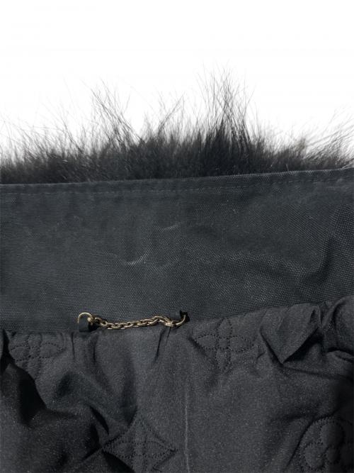 LOUIS VUITTON（ルイ ヴィトン）LOUIS VUITTON (ルイ ヴィトン) Vintage-finish denim and fur jacket/ヴィンテージ加工デニムファージャケット/RM241M CCUHQA05 ブラック サイズ:50の古着・服飾アイテム
