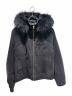 LOUIS VUITTON（ルイ ヴィトン）の古着「Vintage-finish denim and fur jacket/ヴィンテージ加工デニムファージャケット/RM241M CCUHQA05」｜ブラック