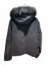 LOUIS VUITTON (ルイ ヴィトン) Vintage-finish denim and fur jacket/ヴィンテージ加工デニムファージャケット/RM241M CCUHQA05 ブラック サイズ:50：270000円