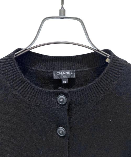 CHANEL（シャネル）CHANEL (シャネル) ココボタンカシミヤボレロカーディガン ブラック サイズ:38の古着・服飾アイテム