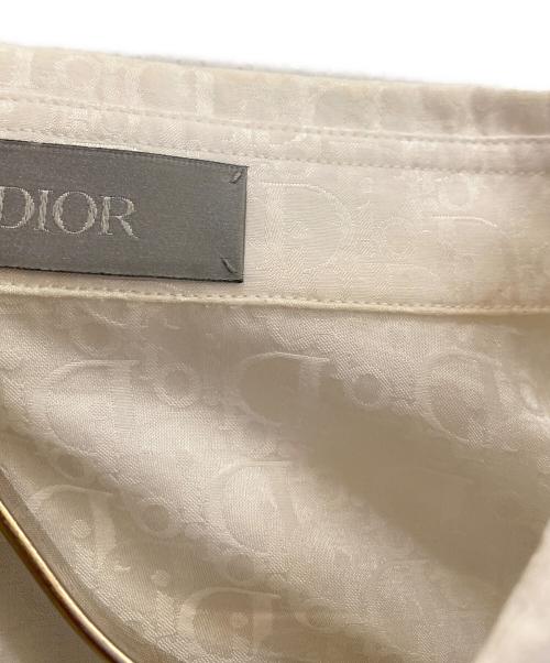 Christian Dior（クリスチャン ディオール）Christian Dior (クリスチャン ディオール) オブリークコットンシルクシャツ ホワイト サイズ:41の古着・服飾アイテム