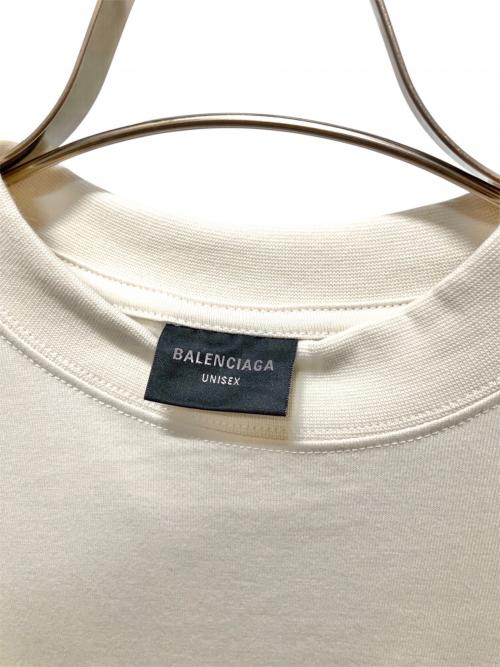 BALENCIAGA（バレンシアガ）BALENCIAGA (バレンシアガ) ロゴプリントTシャツ アイボリー サイズ:XXSの古着・服飾アイテム
