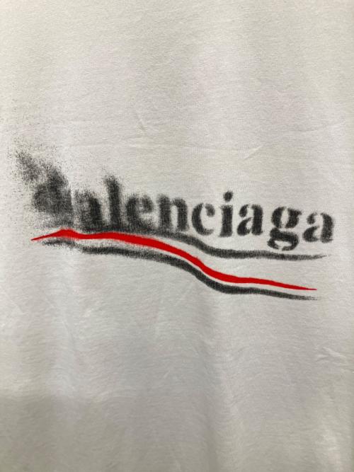 BALENCIAGA（バレンシアガ）BALENCIAGA (バレンシアガ) ロゴプリントTシャツ アイボリー サイズ:XXSの古着・服飾アイテム