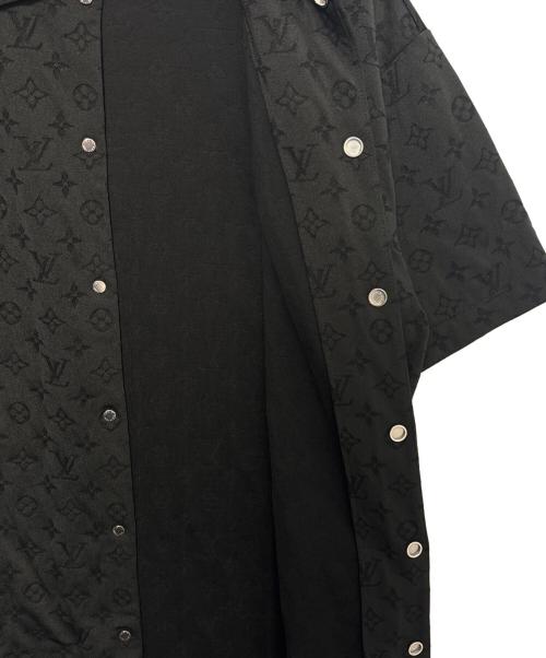 LOUIS VUITTON（ルイ ヴィトン）LOUIS VUITTON (ルイ ヴィトン) NBAモノグラムニットシャツ ブラック サイズ:Sの古着・服飾アイテム