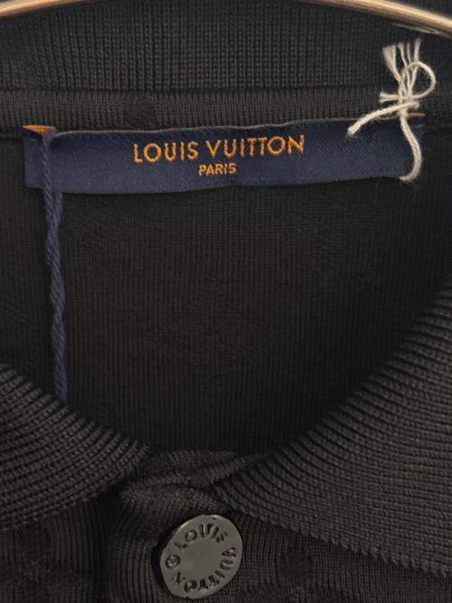 LOUIS VUITTON（ルイ ヴィトン）LOUIS VUITTON (ルイ ヴィトン) NBAモノグラムニットシャツ ブラック サイズ:Sの古着・服飾アイテム
