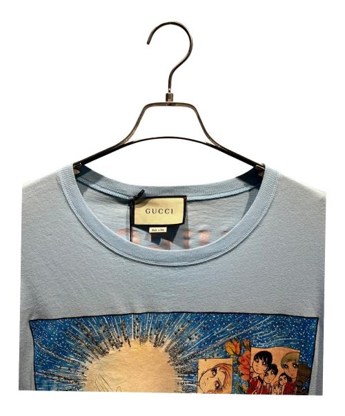 GUCCI（グッチ）GUCCI (グッチ) 井出ちえかコラボTシャツ スカイブルー サイズ:Mの古着・服飾アイテム