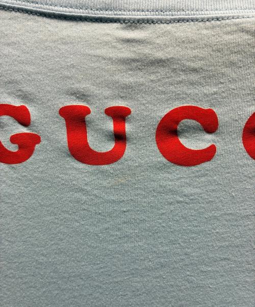 GUCCI（グッチ）GUCCI (グッチ) 井出ちえかコラボTシャツ スカイブルー サイズ:Mの古着・服飾アイテム