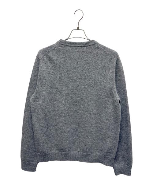 GUCCI（グッチ）GUCCI (グッチ) インターシャ ウールニット セーター ライトグレー サイズ:Lの古着・服飾アイテム
